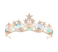 VICASKY Baroque Seashell Crown Tiara Hair Accessory for Women Vintage Mermaid Headpiece for Parties Weddings and Proms Lightweight Chic Design Princess Elegance and Nobility