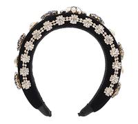 VICASKY Baroque Style Woman Headband with Rhinestones Chic Hair Accessory for Home Use Suitable for Various Hairstyles Daily Wear Photoshoots