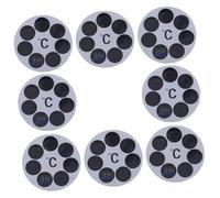 VICASKY Bath Water Temperature for Baby Stickers 8pcs Round Bath Temperature Labels Adhesive LCD Display 30~42℃ for Bathtub Safety Parents Children
