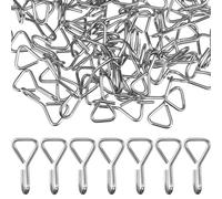 VICASKY BBQ Utensil Hooks S-Shaped Heavy Duty 100 Pcs Stainless Steel with Smooth Polished Surface, Silver Rope Hooks the Door Hanging Practical Car Accessories