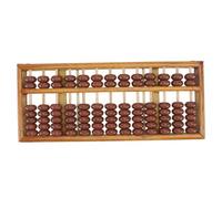VICASKY Bead Wooden Abacus for Compact Mental Arithmetic Tool Traditional Chinese Design Educational Math Learning for Students Enhancing Numeracy and Brain Development