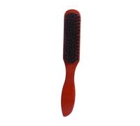 VICASKY Beard Cleaning Brush Bristle Hairbrush Face Shaving Brush Coffee Wood Handle Boar Bristles Prevent Hair Breakage Reduce Harshness to The Scalp Grooming Tool for Men