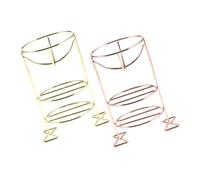 VICASKY Beauty Sponge Rack and Makeup Sponge Stand 2-pcs Metal Three-layer Holders for Women Cosmetic Egg Holder Drying Shelf Suitable for Vanity and Travel