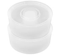 VICASKY Beehive Entrance Feeder White for Spring Build or Summer 2pcs Plastic Bee Feeder for Beekeeping round Design , Pp Material , Easy to Operate and Saves Time
