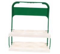 VICASKY Beer Basket Multi-Bottle Transport Drink Holder with Handle Portable Foldable 6- Organizer Plastic Easy to Store White for Picnic Table and Clubs