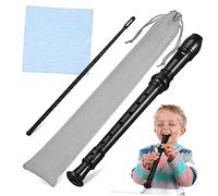 VICASKY Beginner Flute Recorder Clarinet Cleaning Rod Flannel Bag Flute Cleaning Brush Music Instrument for Adults Random Color