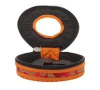 VICASKY Bell Storage Cover for Finger Cymbals Zipper Pouch Case for Yoga Practice and Meditation Protects Your Bell Ring Bag