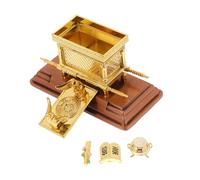 VICASKY Biblical Covenant Ark Model Religious Statue Small Authentic Jewish Faith Based Home Decor Accent for Spiritual Ambiance