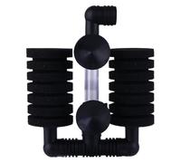 VICASKY Biochemical Sponge Filter for Fish Tank with Very Dense Filter Cotton and Sturdy Plastic Construction with Right-angle Elbow for Efficient Filtration