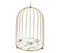 VICASKY Bird Cage Shaped Cosmetics Storage Stand Elegant Dresser Organizer for Makeup Jewelry Display and Cake Serving Modern Design for Weddings and Parties