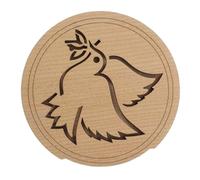 VICASKY Bird Pattern Wooden Soundhole Cover Guitar Feedback Block Maple Wood for Sound Hole Covering