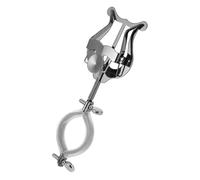 VICASKY Black Alloy Marching Clarinet Lyre Music Sheet Clip with Adjustable Angle Compact Design Suitable for Parades and Practice Sessions