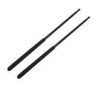 VICASKY Black Aluminum Alloy Metal Drumsticks Non-slip Jazz Percussion Exercise Gear Professional Dance Drumming Sticks for Group Training and Musical Instrument Practice