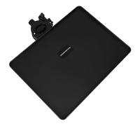 VICASKY Black Clamp-on Music Sound Tray Sturdy Abs and Metal Material Height Adjustable Thickened Design with Higher Edges for Holding Gadgets on Music Stand and Microphone Stand