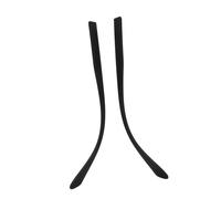 VICASKY Black Eyeglasses Replacement Arms Wide Temple Legs with External Thread for Secure Fit Easy Installation Spectacle Repair Parts for Glasses and Sunglasses