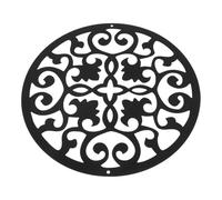 VICASKY Black Iron Mandala Flower Wall Hanging Decoration for Indoor Use, Unique and Detailed Flower Ornament Sculpture, for Living Room Or Fence Wall Art Accent