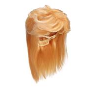 VICASKY Blonde Mullet Wig Men Synthetic High Temperature Fiber Long Hair 80s Rocker Cosplay Halloween Costume Accessory