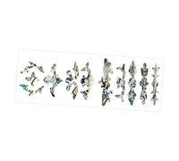 VICASKY Blue Guitar Fretboard Sticker Plastic Decals for Guitar Fingerboard Creative Design to Increase Aesthetics for Musical Instrument Decoration and Learning