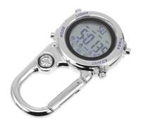 VICASKY Blue Luminous Metal Hikers Watch with Glow the Dark Feature and Waterproof Design, Zinc Alloy and Stainless Steel Construction, Simple Classical Style Clip-on Fob Watch