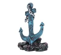VICASKY Boat Anchor Shaped Aquarium Adornment Fish Shelter Resin Layout Craft Easy to Clean Creative Realistic 5.89x3.93x2.36in Underwater Landscaping for Fish Tank
