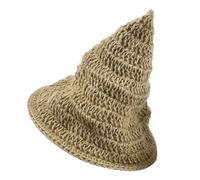 VICASKY Bohemian Handwoven Jute Rope Lampshade Large Witch Hat Pendant Light Shade Rustic Farmhouse Woven Hanging Lamp Cover for Living Room Bedroom Decor
