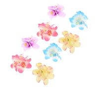 VICASKY Bohemian Orchid Flower Hair Clips Artificial Tropical Hairpins in Blue Purple Rose Pink for Women Vacation Beach Party Wedding Accessories