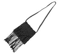 VICASKY Boho Style Woven Crossbody Bag for Women Small Straw Shoulder Purse with Fringe Detail, Lightweight and Trendy for Beach, Vacation, and Occasions
