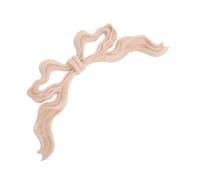 VICASKY Bow Knot Wood Carved Applique Onlay Unpainted Decorative Bow Decal for Furniture Wall Mirror DIY European Style Home Decor Classic Charm