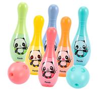 VICASKY Bowling Kit for Boys and Parent Interactive with Lightweight Pins and Balls Indoor Outdoor Sports Game for Hand Eye Coordination and Athletic Skill Development