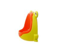 VICASKY Boys Potty Training Urinal with Suction Cup Animal Design, Standing Cartoon Boys Urinal for Toddlers, Yellow Toilet Aim Target for Bathroom Training