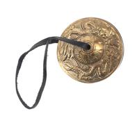 VICASKY Brass Bell Finger Cymbals for Belly Dancing Percussion Instrument Spiritual Yoga Cymbals Bell Hand for Dancer Party Nepal Tingsha Musical Symbols