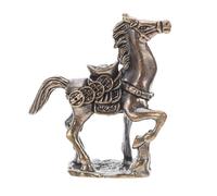 VICASKY Brass Horse Figurine Horse Statue for 2026 Chinese New Year Feng Shui Wealth Statue Tabletop Decor for Home Office Desk Lunar New Year Prosperity Ornament