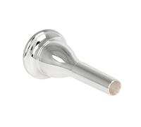 VICASKY Brass Tuba Mouthpiece Replacement Integrated Molding Strong Sound Penetration Silver Finish Professional Instrument Accessory for Brass Players
