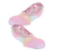 VICASKY Breathable Ballet Shoes Soft Sole Dance Flats for Slip Design Comfortable Ventilated Material for Ballet Yoga Gymnastics Training Pink