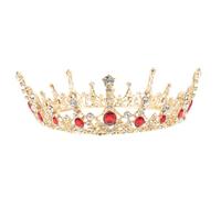 VICASKY Bridal Wedding Crown Bride Crystal Crown for Wedding Hair Decor Women Baroque Style Ancient round Shape Royal Look for Bridesmaids