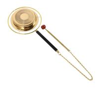 VICASKY Bronze Chime and Clang Bell Decorative Yin Qing for Temple Buddhist Ritual Delicate Brass Musical Instrument