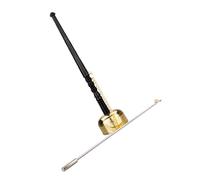 VICASKY Buddhism Brass Hand Percussion Instrument Yin Qing Table Bell with Comfortable Hold and Easy to Carry for Family Ancestral and Temples Ritual Use