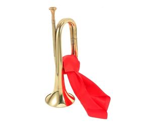 VICASKY Bugle for Beginners Portable Copper Alloy Wind Instrument Trumpet 12.18X4.13X4.13In Lightweight Beautiful Look Easy to Carry for Students Professionals