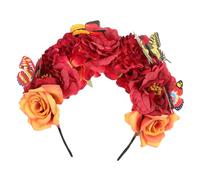 VICASKY Butterfly Floral Headband with Simulated Flowers Bohemian Butterfly Fascinator Hair Accessory for Tea Parties Costumes and Fresh Vacation Looks