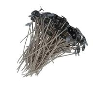VICASKY Candle 200pcs for Candle Making Cotton with Metal Tabs Wicks Easy to Burn and Environmentally Friendly and Birthday Party Supplies