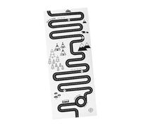 VICASKY Cartoon Adventure Playing Mat for Boys and Girls, Baby Creeping Carpet Non-Slip Surface, Soft Black and White Game Rug Suitable for Infant Crawling and Playroom Activities