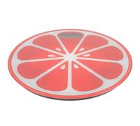 VICASKY Cartoon Digital Weight Scale with Tempered Platform Portable Mini Round Body Scale for Easy Weight Management Creative Summer Fruit Design LCD Display Battery Not Included