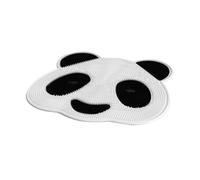 VICASKY Cartoon Panda Foot Scrubber Shower Mat with Suction Cups Back and Foot Exfoliating Scrubber for Shower Floor Callus Remover for Daily Skin Care