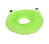VICASKY Cartoon Plush Cat Collar Soft Breathable Pet Cone for After Surgery Protection Prevents Scratching and Biting Wounds Stitches Kitten Small Frog Design