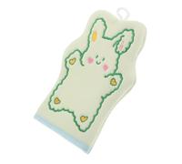 VICASKY Cartoon Rabbit Exfoliating Bath Gloves for Babies Kids, Soft Embroidered Scrubbing Mitt, Gentle Dead Skin Remover for Baby Bathing and Shower Use
