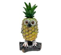 VICASKY Cartoon Resin Pineapple Owl Statue Halloween Indoor Desktop Decor 6.68x3.34x2.36in Not Easy to Knock over Good Stability Unique Novelty Style