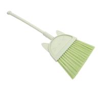 VICASKY Cartoon Toddler Broom Small Boys and Girls Mini Sweeping Broom Green Lovely Cat Design for Home and School Cleaning
