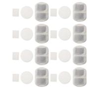 VICASKY Cat Drinking Fountain Filter Replacement 8 Sets Activated Carbon and Pre-Filter Sponges for Pet Dispensers Household Use