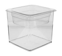 VICASKY Cat Drinking Water Fountain Fish Bowl, Plastic Goldfish Aquarium Tank Bubble Design, Decorative Pet Waterer for Home and Desktop Use