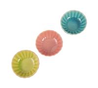 VICASKY Ceramic Aromatherapy Bowls 3pcs Ice Crack Glazed Essential Oil Blending Bowls Small Face Mask for Spa Esthetician Supplies Home Skincare Use